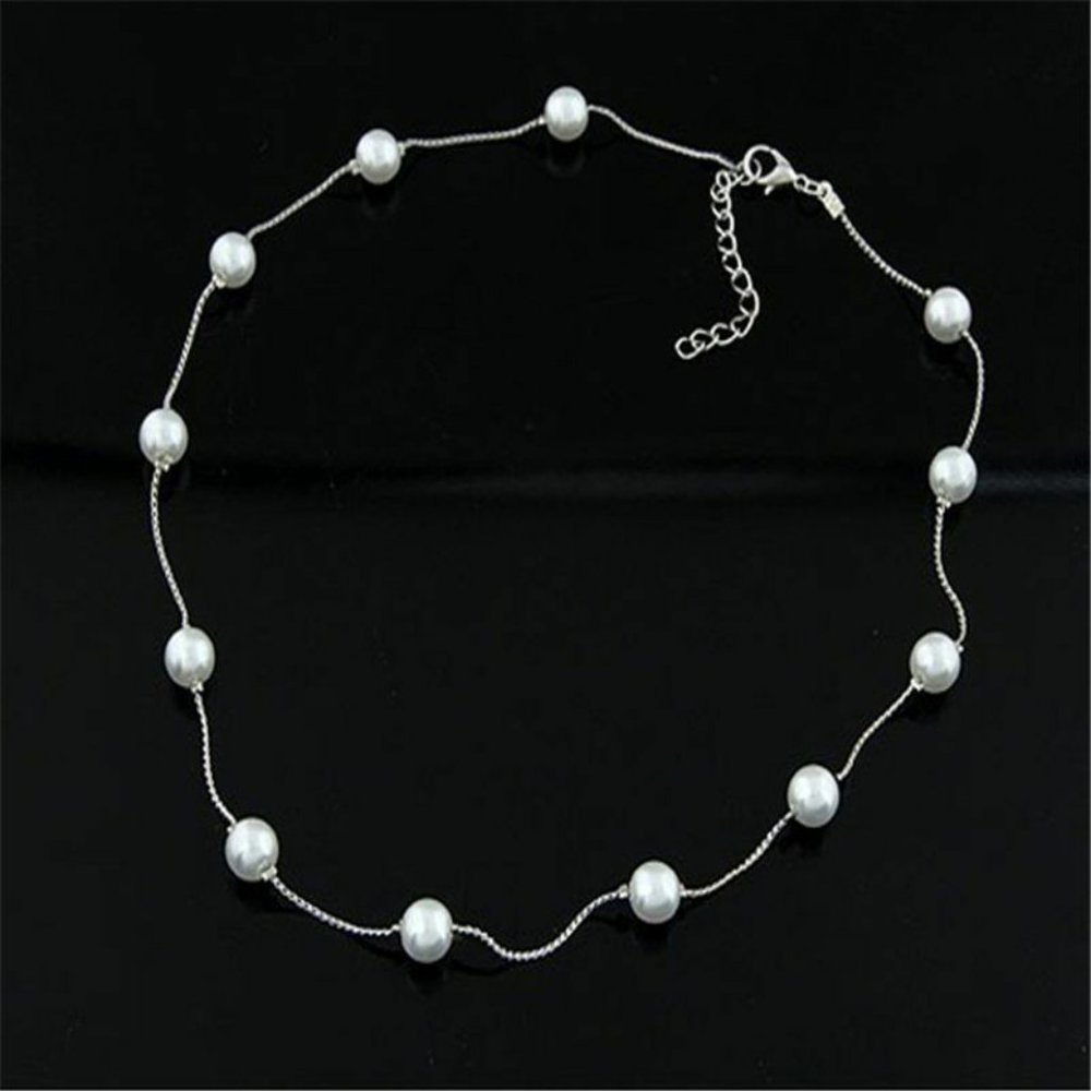 NWOT Dainty Silver Pearl Necklace for Repair - Picture 3 of 6